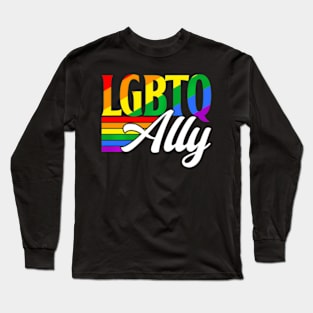 Lgbtq Ally Proud Gay Pride Lgbtq Long Sleeve T-Shirt